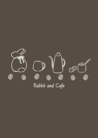 Rabbit and Cafe* -brown-