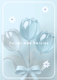blue Tulips and Daisies 06_2