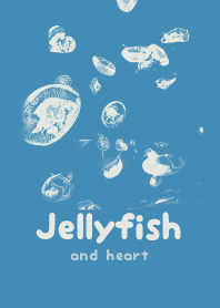 Jellyfish & heart Blue shell