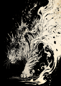 The Wild Ink Flying Tiger Chasing Waves