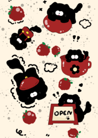 Little fat cat having fun