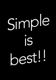 Simple is best(black)