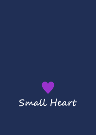 Small Heart *Navy Purple 17*