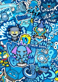 DADA Sticker Boom [Blue Color]