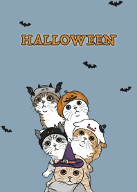 meow's halloween2 - pale blue