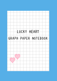LUCKY HEART GRAPH PAPERj-BLUE