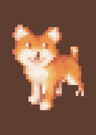 Dog Pixel Art Theme  Brown 01