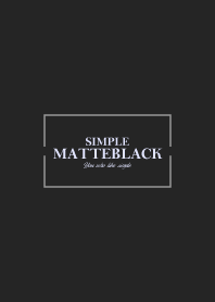 MATTE BLACK 16 -SIMPLE-