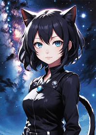 Night Moon Star Cat 62633D