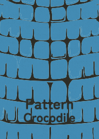 Pattern Crocodile Blue shell