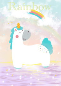 Unicorn love rainbow