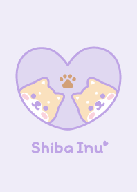 柴犬 墊 [紫色]