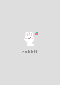 Rabbits2 Strawberry - gray