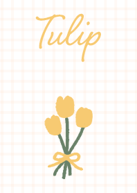Adult cute simple tulip orange