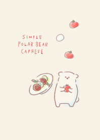 Simple Polar Bear Caprese Beige