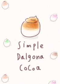 Simple dalgona cocoa.