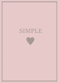 SIMPLE HEART /rosepink beige