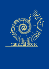 musicalscore Ink blue