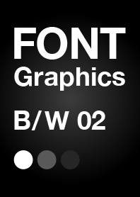 FONT Graphics B/W 02（黒/シンプル）