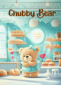Chubby bear in cafe 2