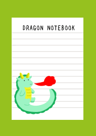 DRAGON NOTEBOOKj-LEAF GREEN