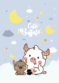 Buffalo Love Moon Sky Cutie