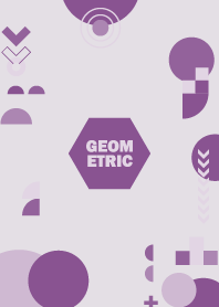 Flat Geometric Mischka Purple