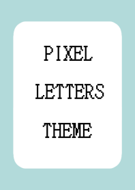 PIXEL LETTERS THEME-LIGHT MINT GREEN