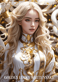 Golden Lucky White Snake 56