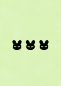 sleeping rabbit.(black3-04)