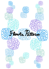 flower pattern8- watercolor-