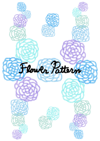 お花パターン8-水彩画-