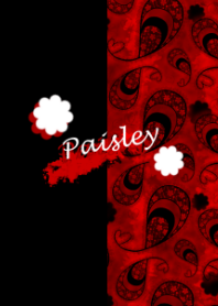Paisley -Crimson-