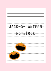 JACK-O-LANTERN NOTEBOOK-STRAWBERRY COLOR
