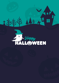 Happy Halloween / Mint x Navy