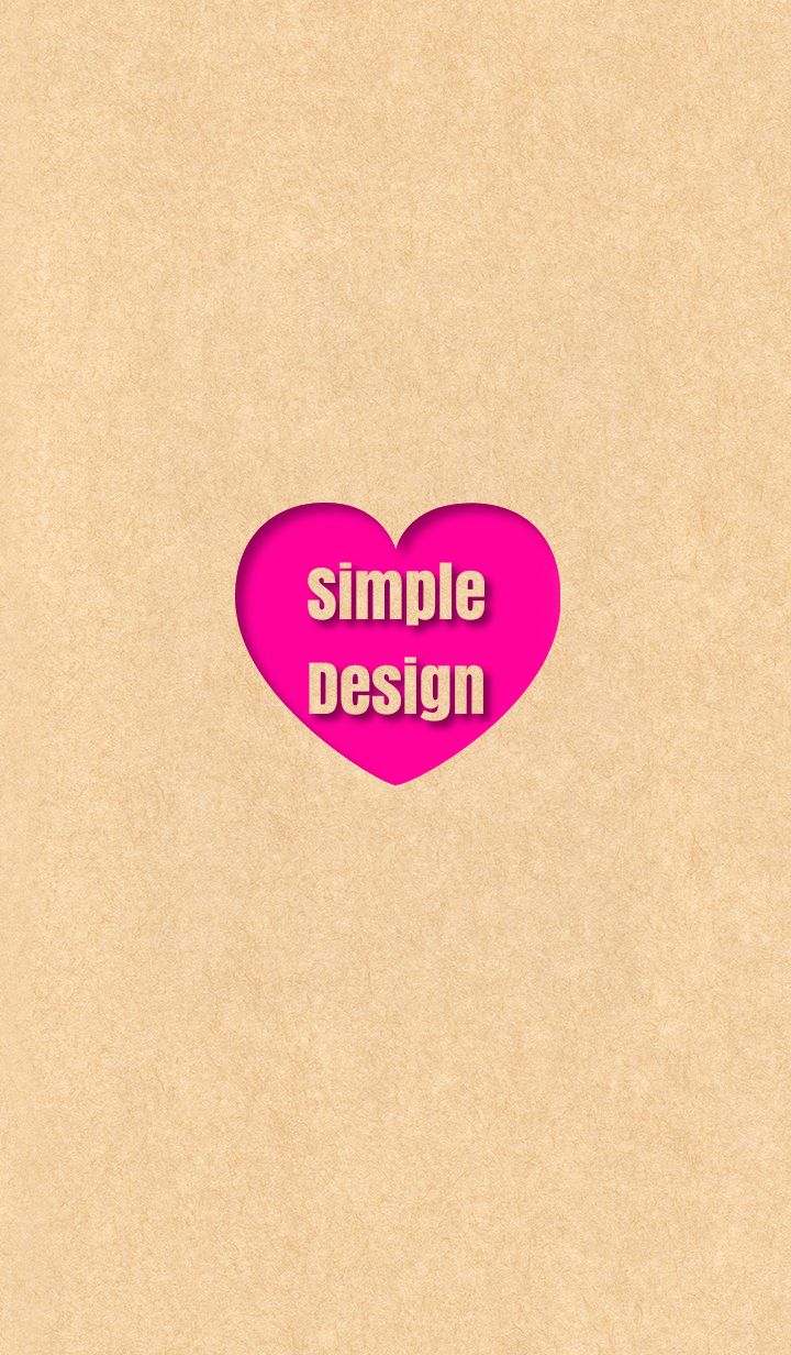 Craft Simple Design Heart Pink ver.