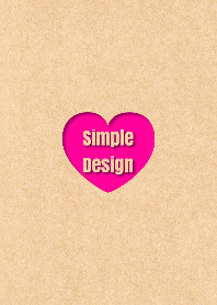 Craft Simple Design Heart Pink ver.