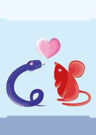 ekst 藍(蛇) 愛 紅(鼠)