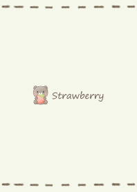 Small Bear and Ichigo -green-