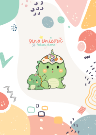 Dino Unicorn Fashion Lovely