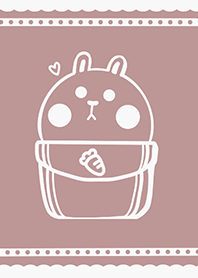 Pocket cute rabbit J-red bean color(bw1)