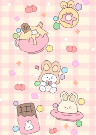 Delicious rabbit cupcake