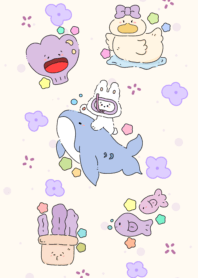 Rabbit sitting on shark3