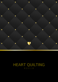 HEART QUILTING - GRAY BLACK 23