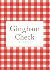 Gingham Check Red 2 -MEKYM-
