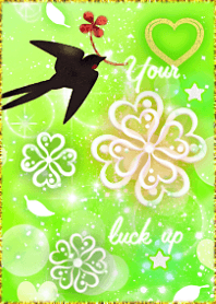 Fresh greenery and lucky swallows