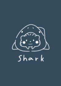 Hedgehog and Shark -navy-