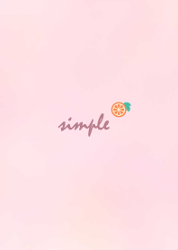 Orange watercolor'Pink'