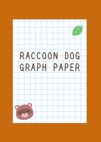 RACCOON DOG GRAPH PAPER/TERRACOTTA