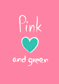 Pink and Green Heart